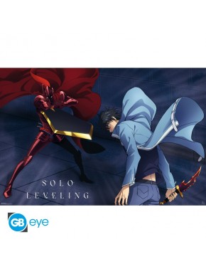 Poster Solo Leveling Jinwoo vs Igris 91.5x61