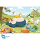 Pôster de Pokémon em um dia de piquenique com Snorlax e outros