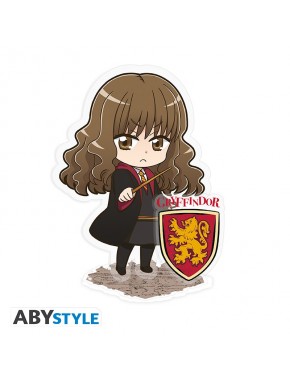 Figura de acrílico Hermione Granger con escudo Gryffindor