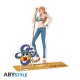 Figura Acryl da Nami de One Piece com bastão e tatuagem