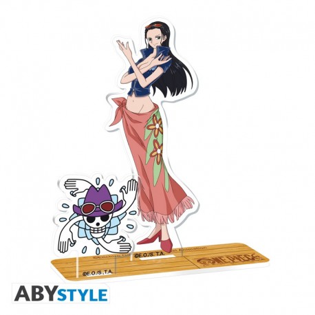Figura Acryl de Robin de One Piece con diseño floral