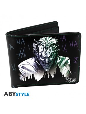 Cartera de vinilo Joker riendo de DC Comics