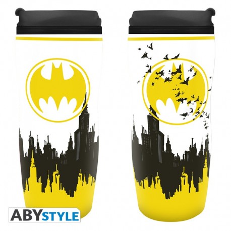 Travel mug de Batman DC Comics 355ml con logo amarillo