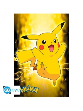 Poster maxi Pikachu Néon de Pokémon