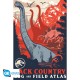 Poster maxi Jurassic World Back Country avec dinosaures
