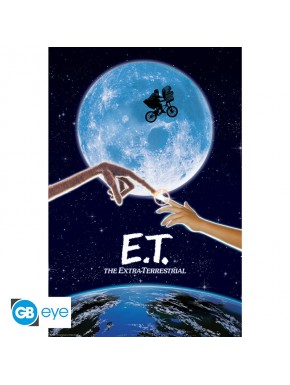 Póster Maxi E.T. con luna y bicicleta