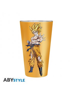 Grand verre Dragon Ball 400ml avec Goku en Super Saiyan