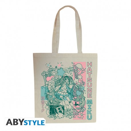 Bolsa tote Hatsune Miku con diseño gráfico