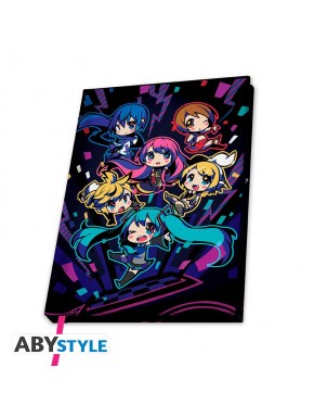 Cuaderno A5 de Hatsune Miku con diseño chibi
