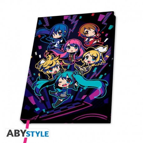 Cuaderno A5 de Hatsune Miku con diseño chibi