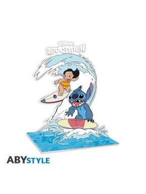 Diorama Acryl de Disney Lilo & Stitch surfeando