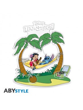 Diorama Disney Acryl de Lilo y Stitch en hamaca