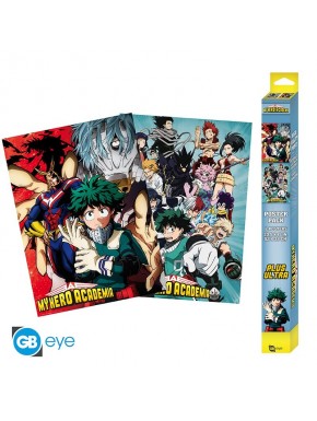 Conjunto de 2 posters chibi My Hero Academia 52x38 cm