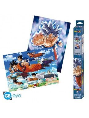 Set de 2 posters Chibi Dragon Ball Super de Goku et amis