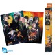 Set de 2 posters chibi de Naruto Shippuden, taille 52x38 cm