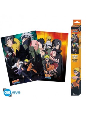 Set de 2 Posters Chibi 52x38 de Naruto Shippuden