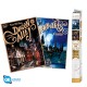 Set de 2 posters chibi de Harry Potter retro
