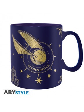 Taza azul de Harry Potter con diseño de Snitch Dorada