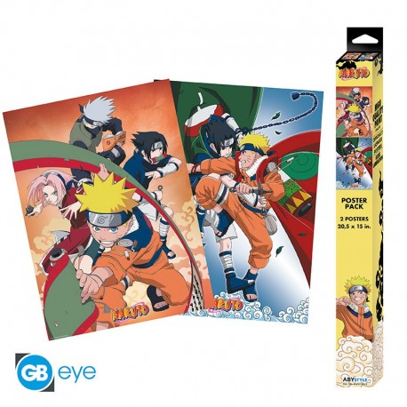 Set de posters chibi Naruto Équipe 7