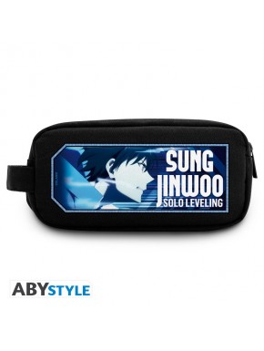 Trousse noire avec design Sung Jinwoo de Solo Leveling