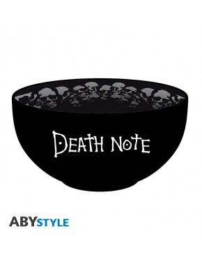 Tigela preta de Death Note com caveiras