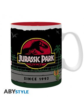 Tasse Jurassic Park 460 ml avec logo et design de dinosaures