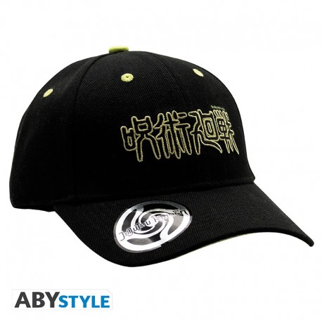 Gorra negra con logo de Jujutsu Kaisen