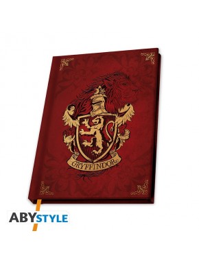 Cuaderno A5 Gryffindor Harry Potter rojo