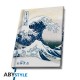 Cuaderno A5 con diseño de 'La Gran Ola' de Hokusai