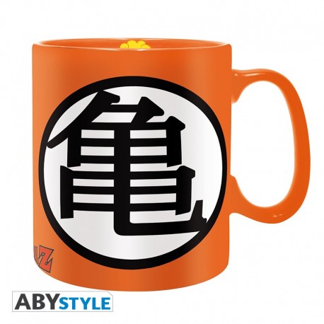 Mug orange Dragon Ball avec symbole Kame