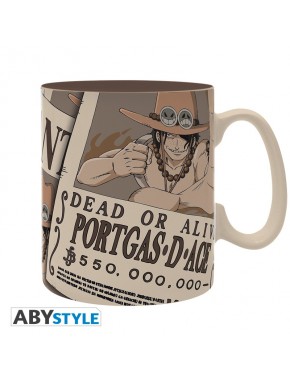 Taza One Piece con diseño de Portgas D. Ace