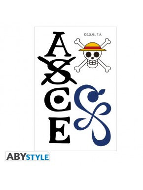 Conjunto de tatuagens temporárias One Piece