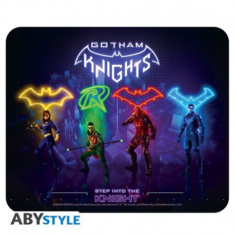 Mousepad flexible de Gotham Knights con diseño de superhéroes