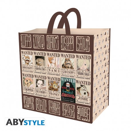 Sac de courses One Piece avec design d'affiches Wanted