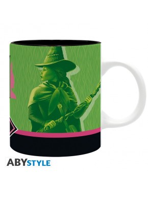 Mug en céramique Wicked 320 ml avec design vert et noir