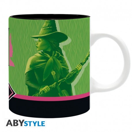 Mug en céramique Wicked 320 ml avec design vert et noir