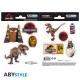 Stickers de dinosaurios y logos de Jurassic Park