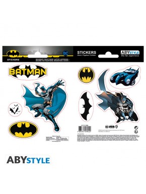 Stickers Batman y logo DC Comics, set de dos hojas