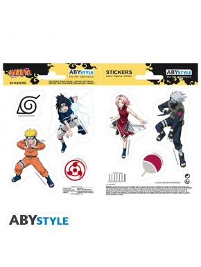 Stickers de Naruto Team 7 en dos hojas
