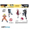 Stickers Naruto Equipe 7 - 16x11cm - 2 Folhas