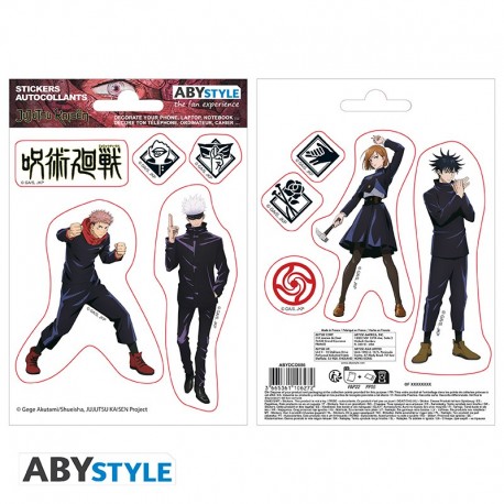 Stickers Jujutsu Kaisen 16x11cm 2 hojas
