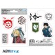 Stickers de Fullmetal Alchemist con Edward Elric y Roy Mustang