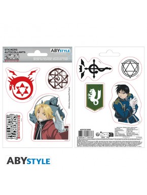Stickers de Fullmetal Alchemist con Edward Elric y Roy Mustang