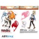 Stickers de Fairy Tail: Natsu y Lucy, 2 hojas