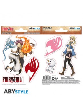 Stickers de Fairy Tail: Natsu y Lucy, 2 hojas