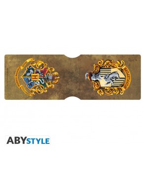 Tarjetero Hufflepuff de Harry Potter con escudo