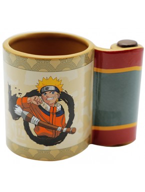 Taza 3D Naruto con asa de pergamino y diseño oficial