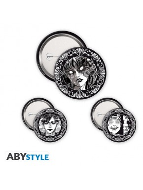 Pack de insignias Junji Ito con diseño de terror