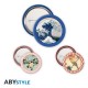 Lot de 4 badges de collection Hokusai avec des designs artistiques