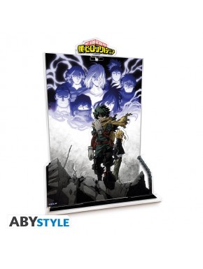 Diorama Acryl My Hero Academia con Deku y All Might